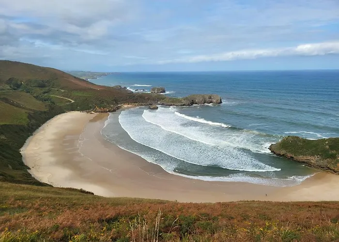 Apartamento Frente A La Playa Con Vistas Al Mar En Barro, Llanes